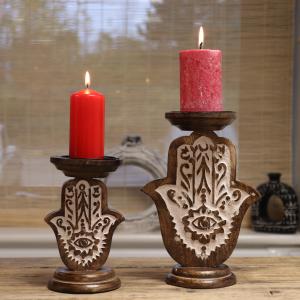 Fournisseur Supports de Bougies en Bois Artisanaux 