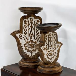 Supports de Bougies en Bois Artisanaux Grossiste Aw Artisan France