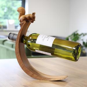 Porte bouteilles artisanaux en bois de Suar