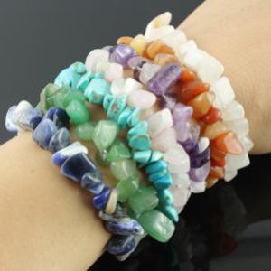 Bracelets en Éclats de Pierres semi-précieuses