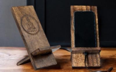 Supports pour Télephones en Bois