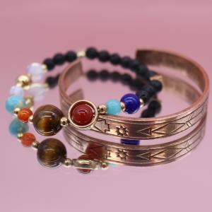 Bracelets en Pierre de Lave par AW Artisan France - grossiste aromathérapie