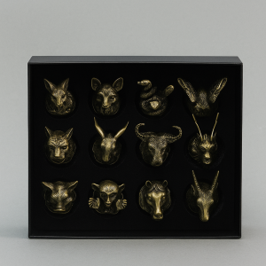 Verres à shot en bronze antique avec tête animale – AW Artisan France