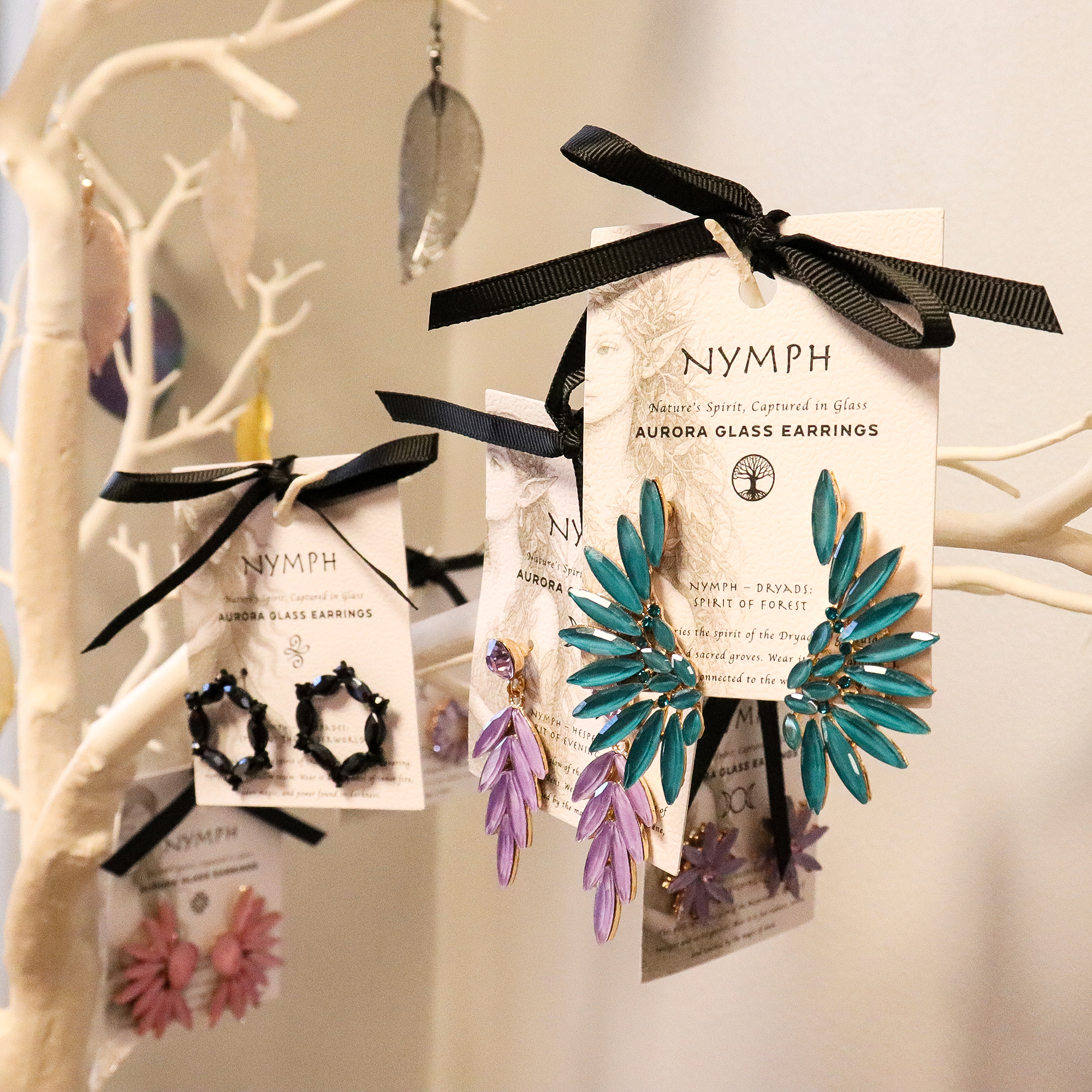 Boucles d'oreilles collection nymphe, fournisseur