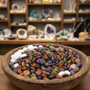 Petites pierres africaines roulées